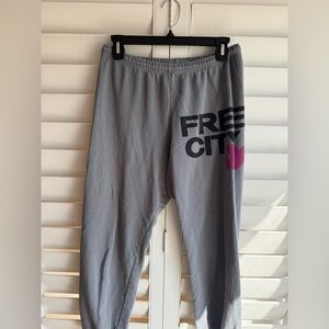 Free City Grey Sweat pants sz S